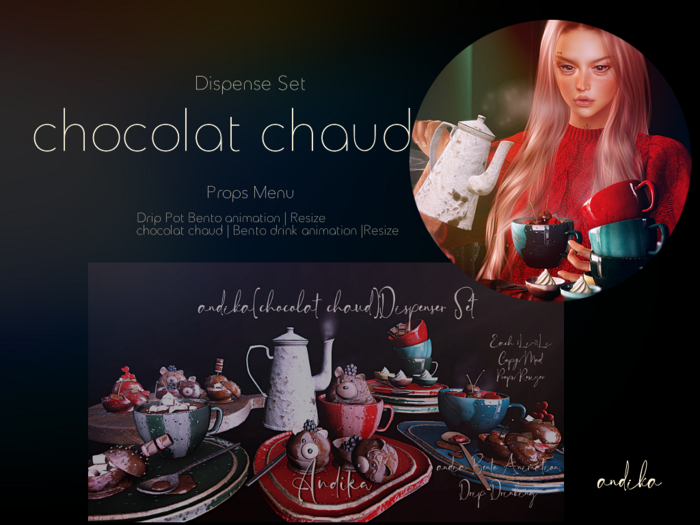 wear//andika[chocolat chaud]Dispenser Set