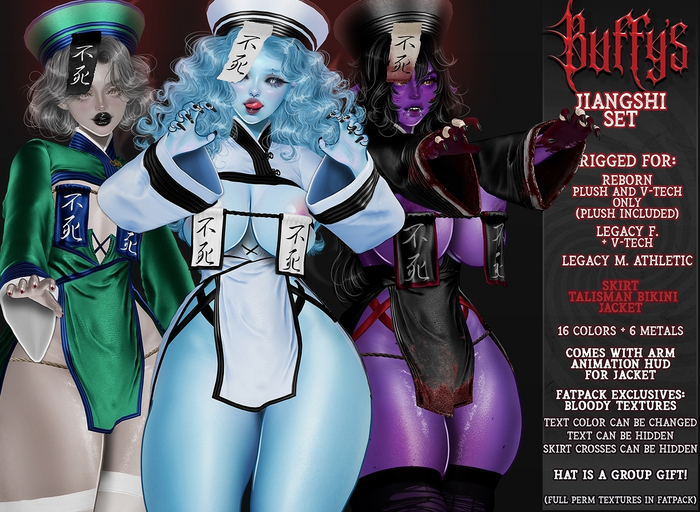 ! BUFFY'S ! - Jiangshi Set - Fatpack