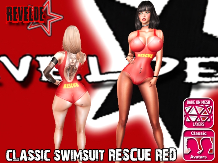 BOLSA Revelde classic swimsuit Rescue red
