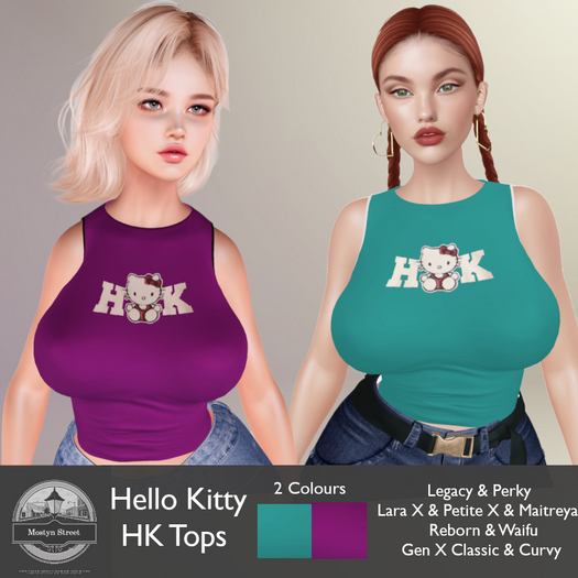 Mostyn St - Hello Kitty HK tops