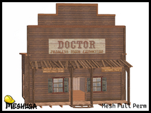 Meshuga Wild West - Doctor Shop Backdrop FULL PERM MESH