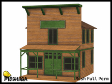 Meshuga Wild West Frontier Store Backdrop FULL PERM MESH