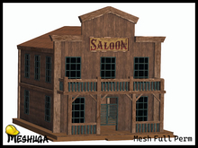 Meshuga Wild West Saloon Backdrop FULL PERM MESH