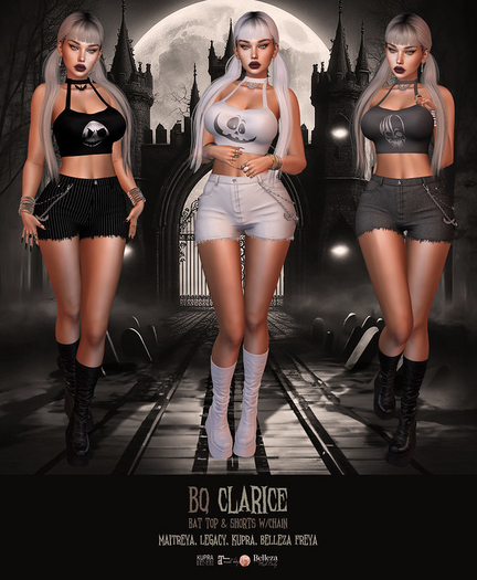 BQ::Clarice Bat Top:: Gray