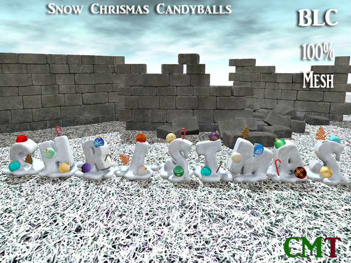 BLC Snow Christmas candyballs
