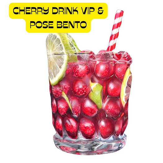 "MB" cherry drink Vip & pose bento