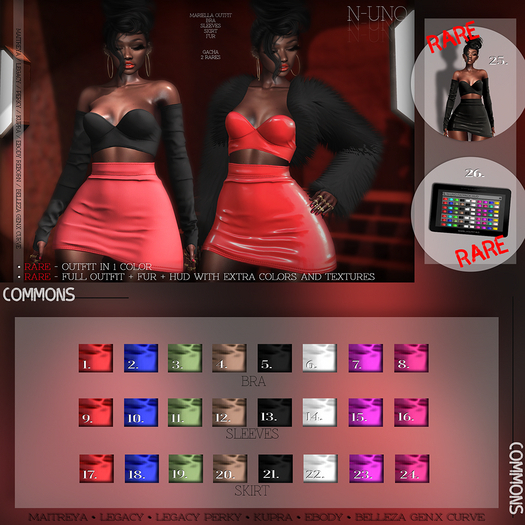 25. N-Uno - Mariella Outfit // Legacy Perky // 1 RARE