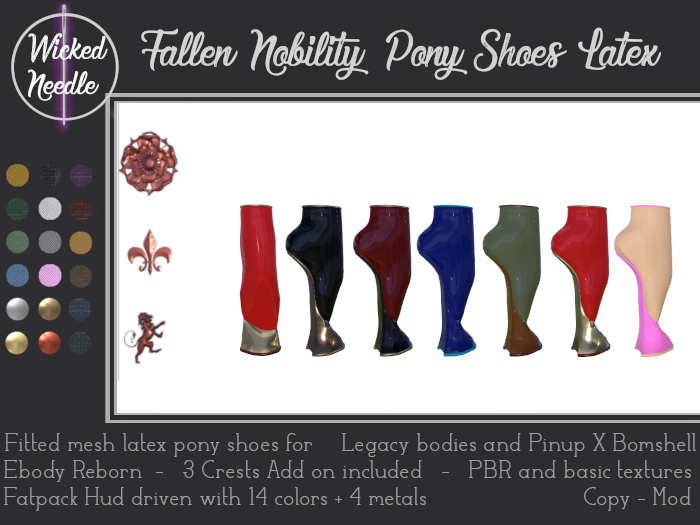 ~W-N~ Fallen Nobility Pony ballet shoes latex BPR