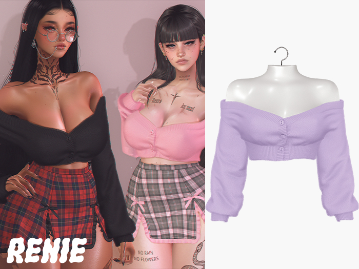 RENIE : MAYU CARDIGAN - LAVENDER