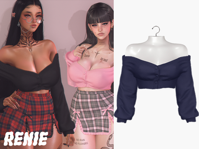 RENIE : MAYU CARDIGAN - NAVY