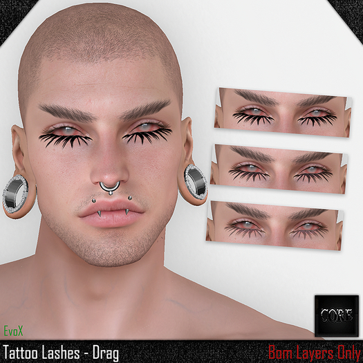 ::: Core ::: Tattoo Lashes - Drag