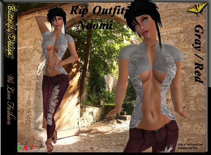 :**** Butterfly Design - Rip Outfit Naomi 