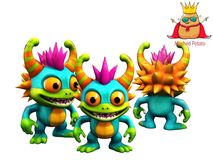 Meshed Potato - Colorful Monster Full Perm Mesh (add)