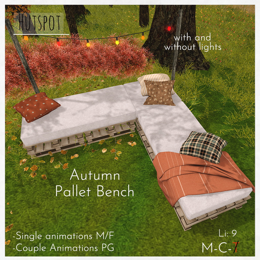 Autumn Pallet Bench 