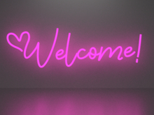 Welcome 9 neon sign Full Permission