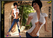 ::**** Butterfly Design - Rip Jeansoutfit Tessa white ****::::