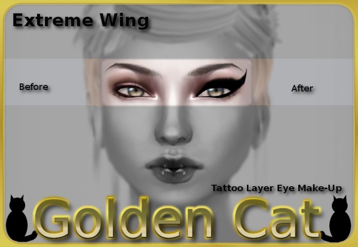 Extreme Wing Eye Make Up:Black[Copy]
