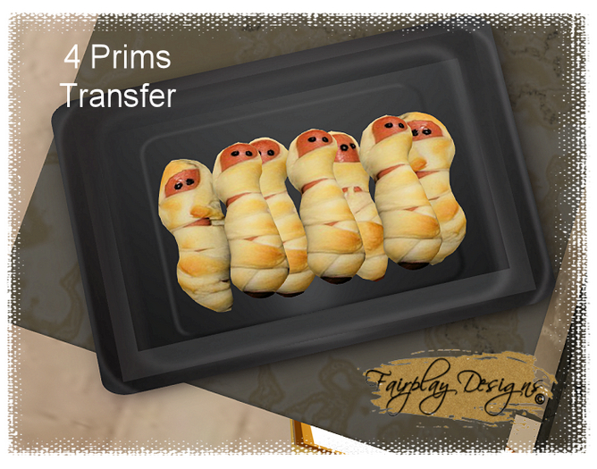 ~Halloween Mummy Wrapped  HotDogs Platter!