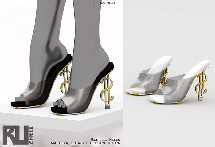 Ruchell: Business Heels // White