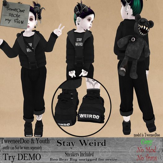 SSMS - Stay Weird Tween Outfit *add*