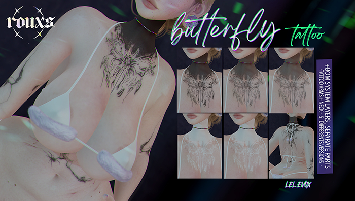 -ROUXS- butterfly  tattoo -