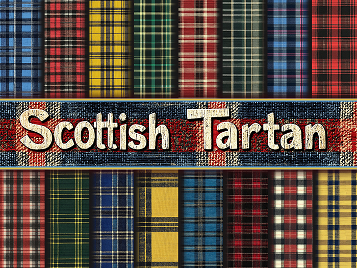 Nova Craft ◈ Fabric Textures - Scottish Tartan - Set 01