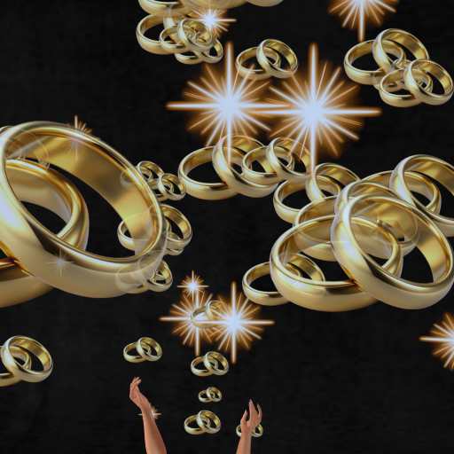 Wedding Rings Confetti Tosser Thrower