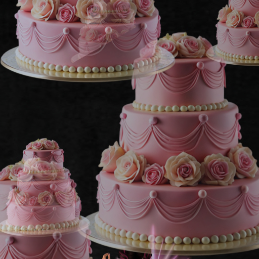 Pink Cake Confetti Tosser Thrower