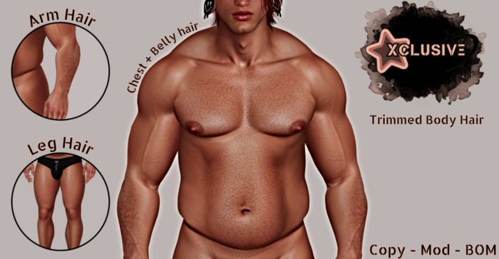 XCLUSIVE Trimmed Body Hair 