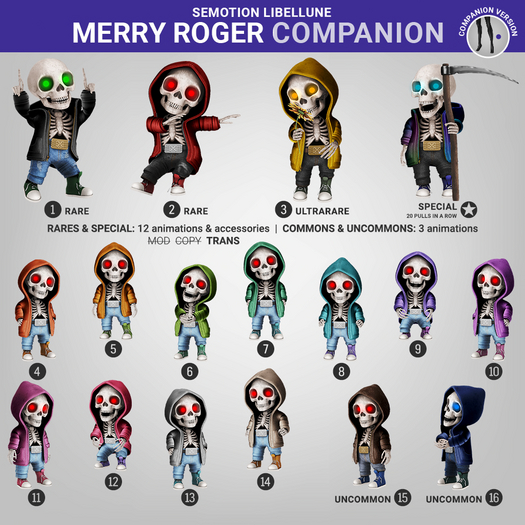 SEmotion Libellune Merry Roger Companion RARE 01