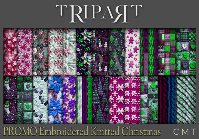 .::TRIPART::. " PROMO " Embroidered Knitted Christmas Set 2