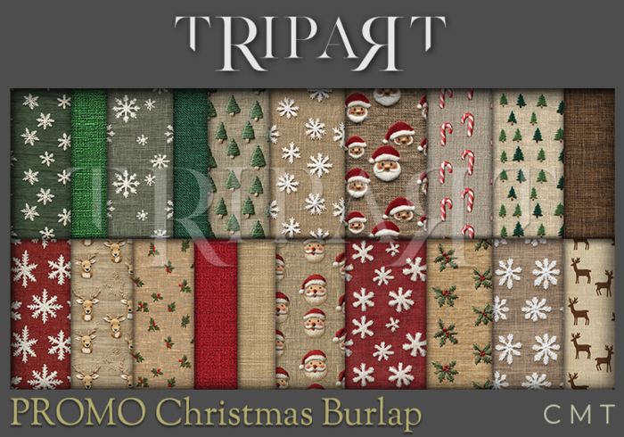 .::TRIPART::. " PROMO " Christmas Burlap