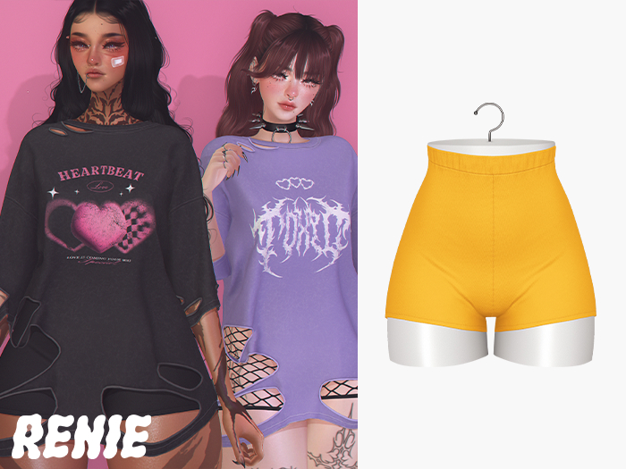 RENIE : ASTRID SHORTS - YELLOW