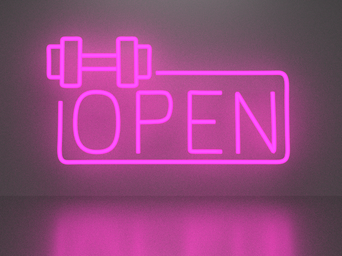 Open 5 neon sign Full Permission