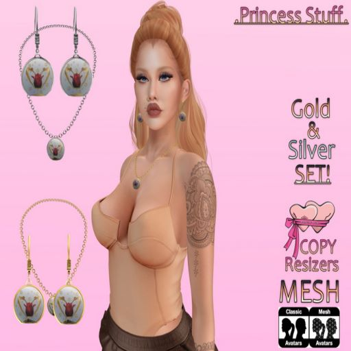 .Princess Stuff. [Love is Magic] Jewel Set! G&S Red