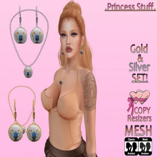 .Princess Stuff. [Love is Magic] Jewel Set! G&S Blue