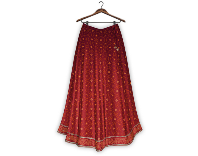 {Zaara} Janvi skirt *crimson*