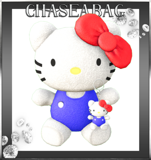 Blue "Lucien Vaultier"  Purrr de Luxe Kitty/KeyChain