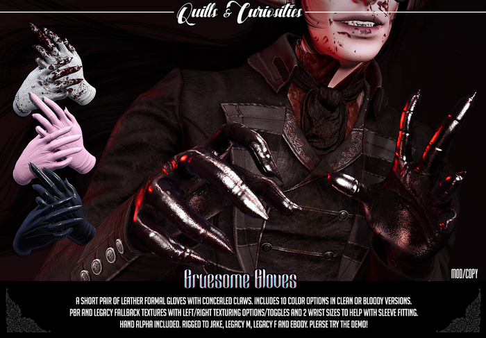 Quills & Curiosities - Gruesome Gloves (Clean)