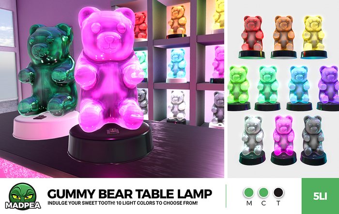 MadPea Gummy Bear Table Lamp