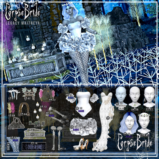 03 - RARE - [SD} SOCKS - CORPSE BRIDE *REZZ ME*