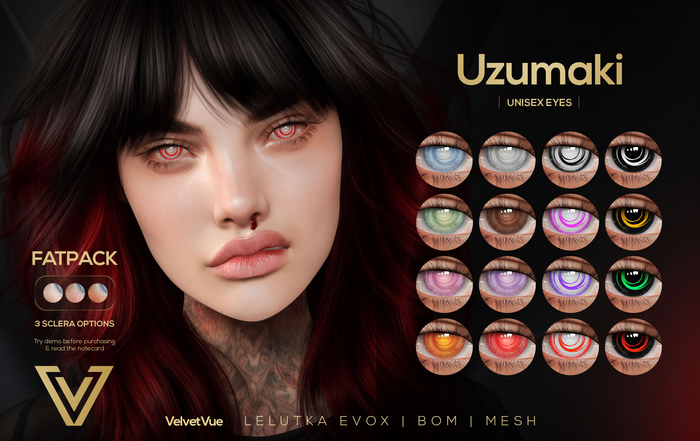 [ VelvetVue ] Uzumaki Eyes :: Fatpack
