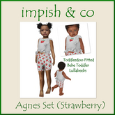 impish & co ~ Agnes Set (Strawberry) BOX