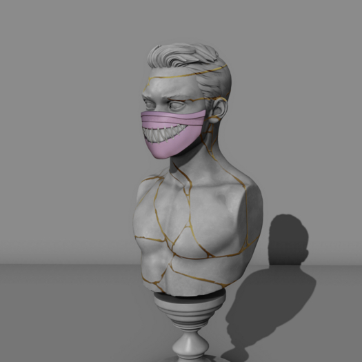 [TRAP x DELTA] Trapped Mask Pink