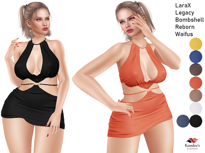 Neckholder Dress + Hud Version 2