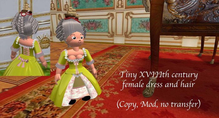 Tiny Ioumane  XVIII Century female dress, versailles