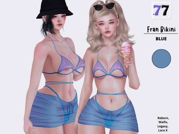 77Store - Fran Bikini - Blue