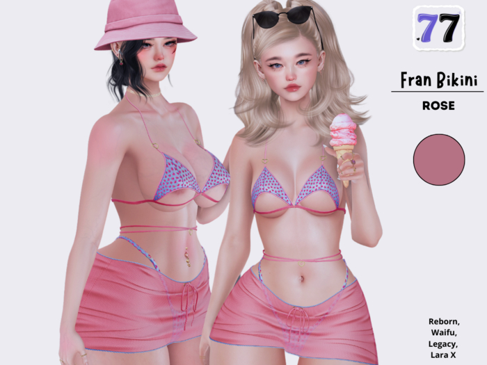 77Store - Fran Bikini - Rose