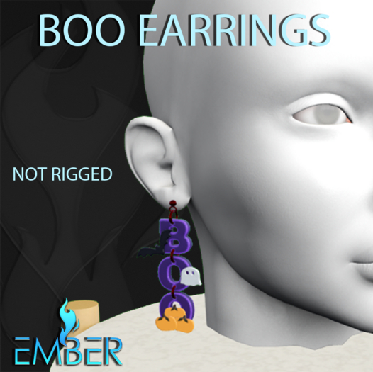 EMBER Boo Earrings (unpack)
