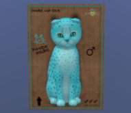 KittyCatS Male Cat Kitten Cheetah! Blue Raspberry No. 2